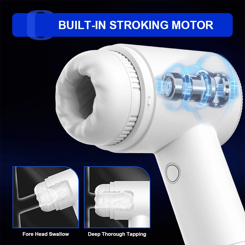 10 Sucking Vibrating Waterproof Glans Trainer