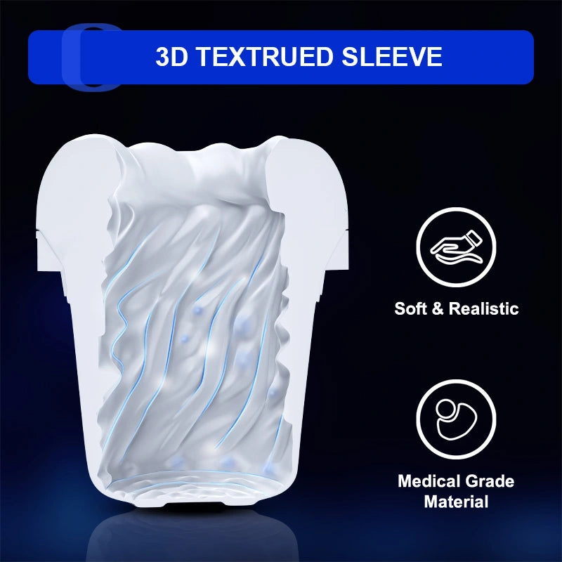 10 Sucking Vibrating Waterproof Glans Trainer