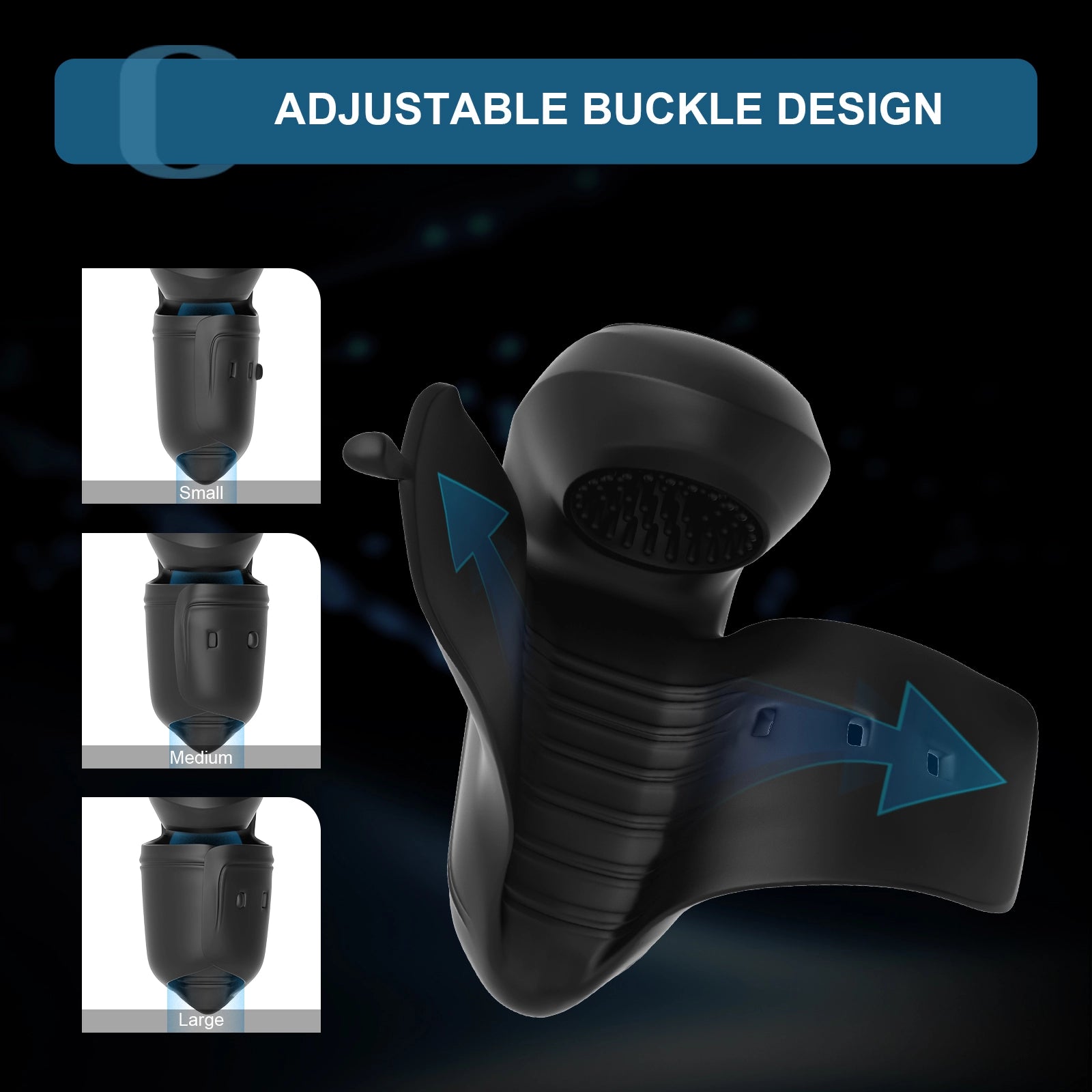 Adjustable Vibrating Glans Trainer for Cock Hardness Long Last Training