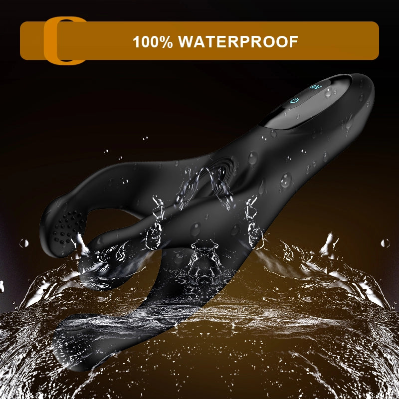 10 Frequency Flapping Vibrating Portable Glans Trainer Masturbator