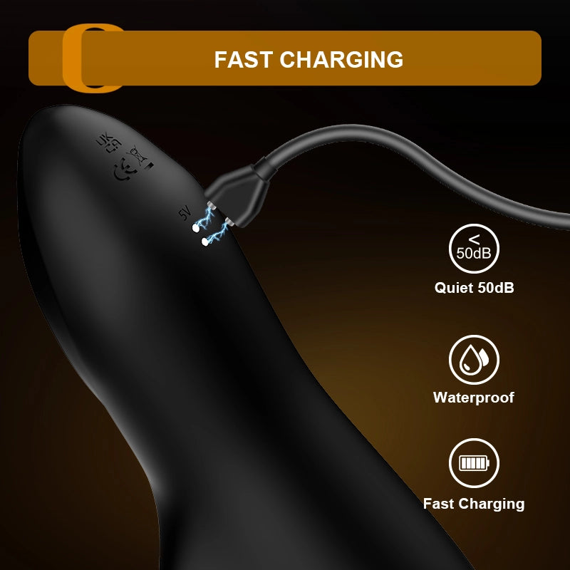 10 Frequency Flapping Vibrating Portable Glans Trainer Masturbator