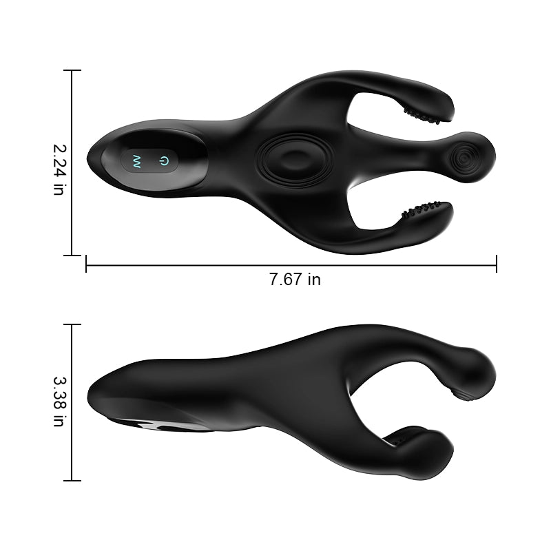 10 Frequency Flapping Vibrating Portable Glans Trainer Masturbator