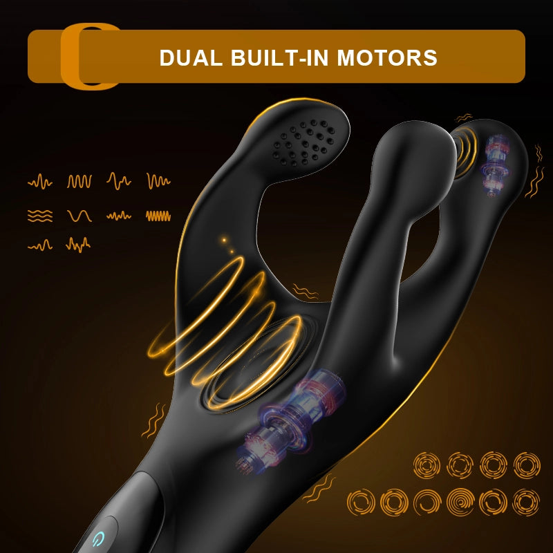 10 Frequency Flapping Vibrating Portable Glans Trainer Masturbator