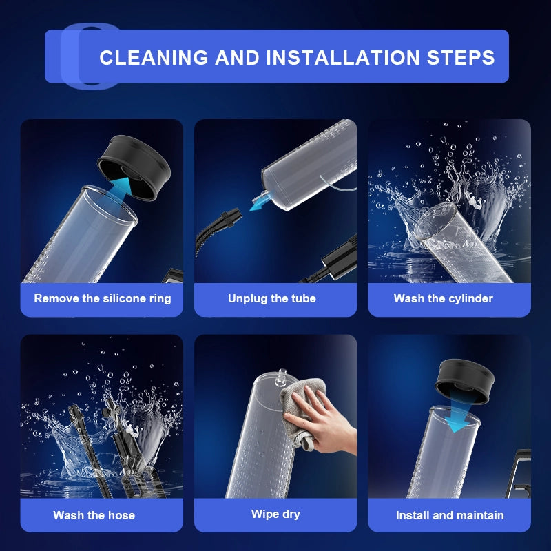 Manual Waterproof and Easy to Clean Penis Enlargement Pump