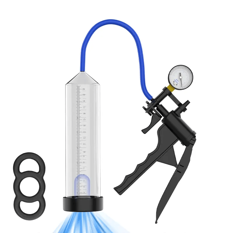 Classic Manual Penis Pump with Barometer & Scale