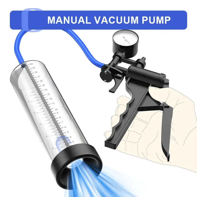 Classic Manual Penis Pump with Barometer & Scale