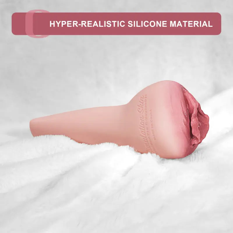 Handheld Realistic Silicone Vagina Cup Pocket Pussy Masturbator