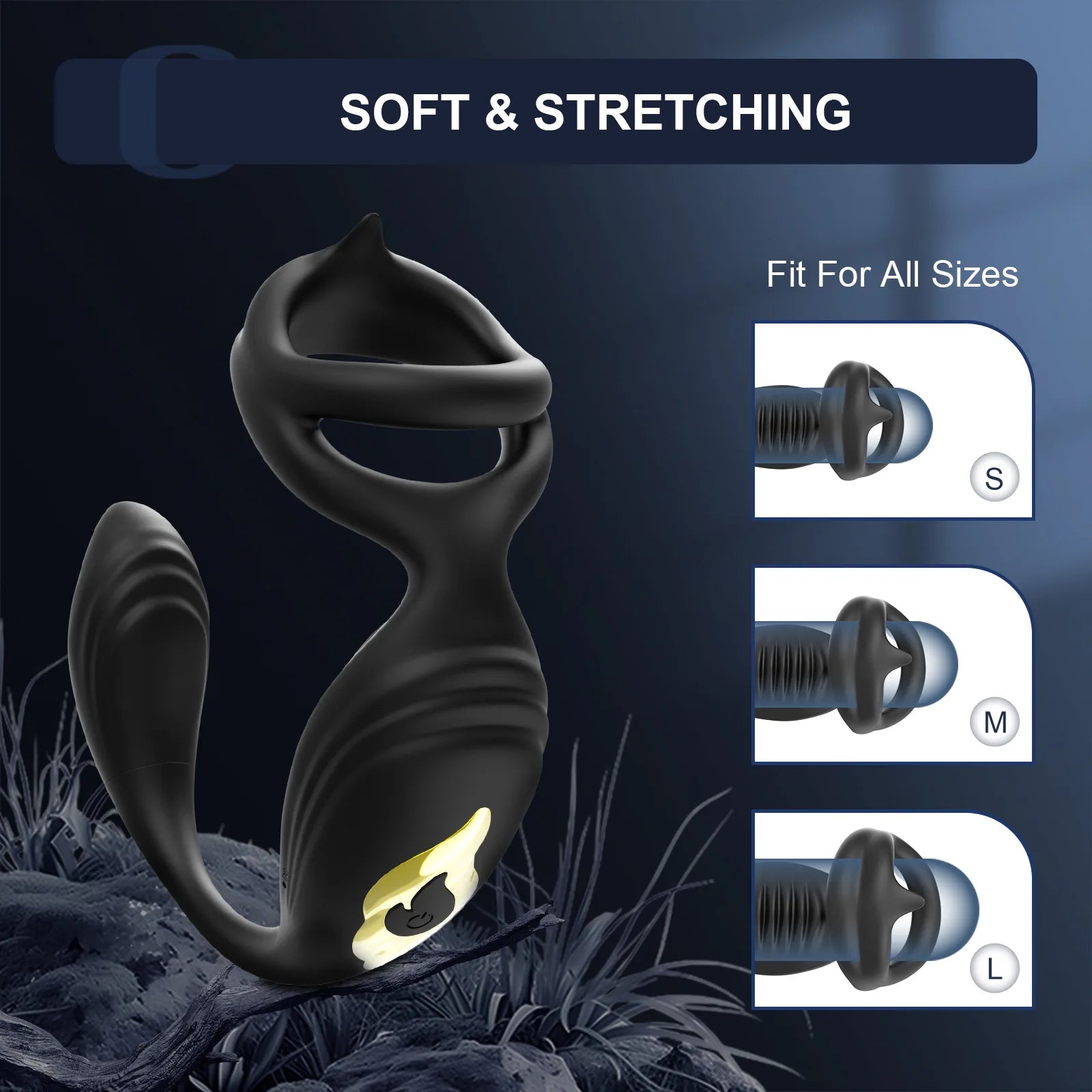 Penis Testicle Perineum Anal Prostate Massager Vibrator Toy