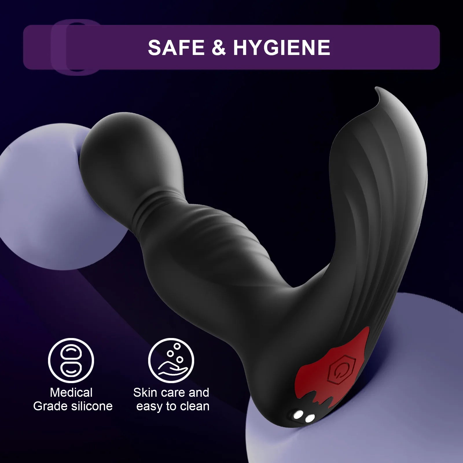 9 Swing Vibrating Licking App & Remote Control Prostate Massager