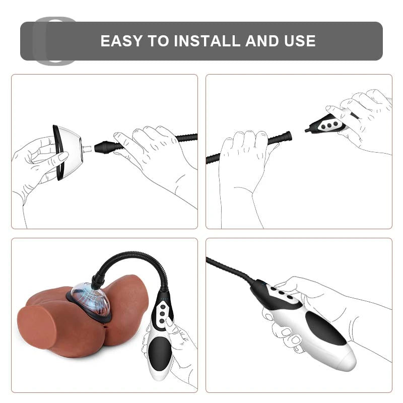 Electric 2 in 1 Female Vacuum Suction Vaginal Pump
