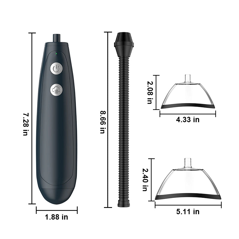 Automatic Vacuum Vagina Pump with 2 Suction Cups