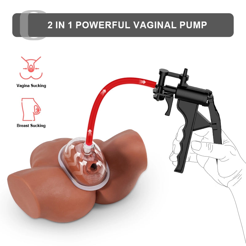 Manual Vacuum Pussy Pump with Silicone Hose
