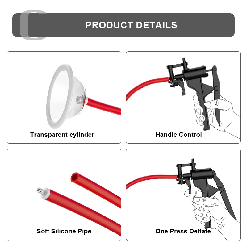 Manual Vacuum Pussy Pump with Silicone Hose
