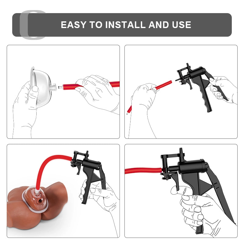 Manual Vacuum Pussy Pump with Silicone Hose