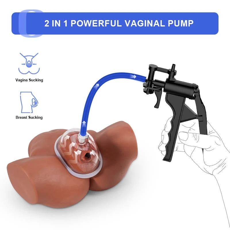 Manual Vacuum Vagina Pump with Silicone Hose