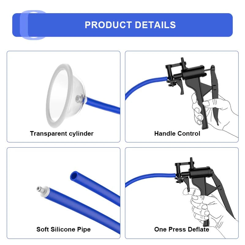 Manual Vacuum Vagina Pump with Silicone Hose