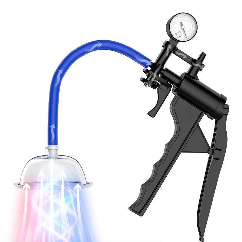 Manual Pussy Pump with Barometer & Scale