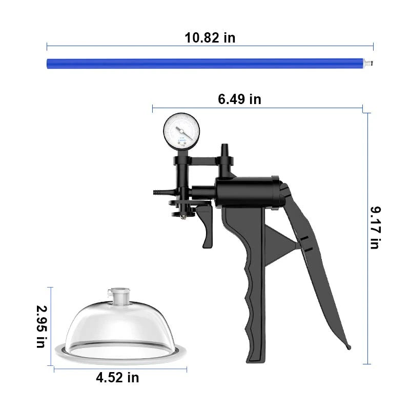 Manual Pussy Pump with Barometer & Scale