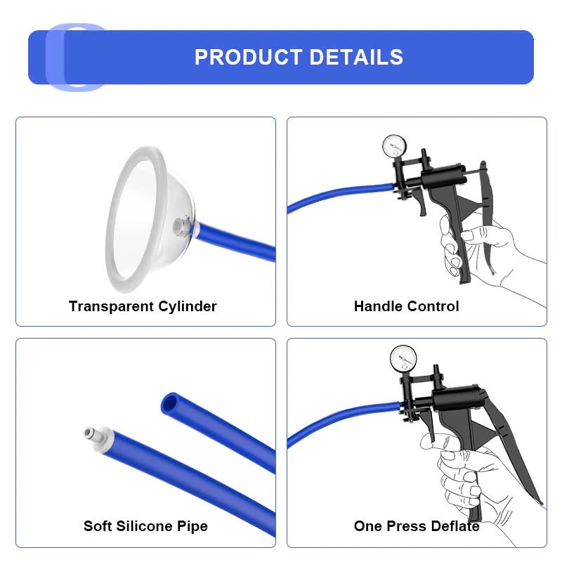Manual Pussy Pump with Barometer & Scale