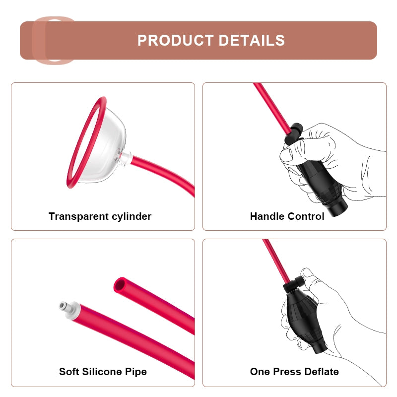 Female Vacuum Vaginal Pump with Air Bag
