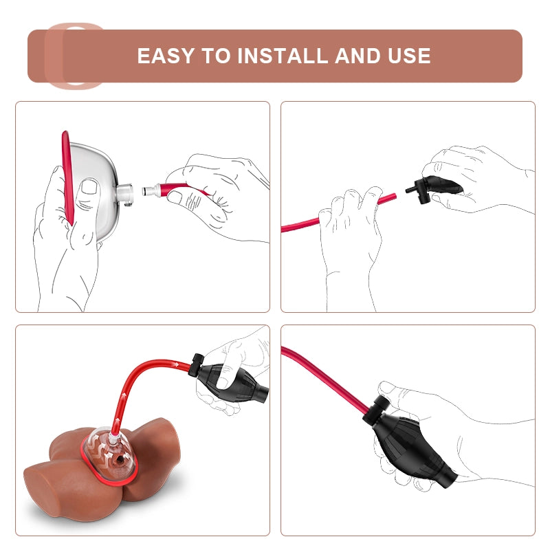 Female Vacuum Vaginal Pump with Air Bag