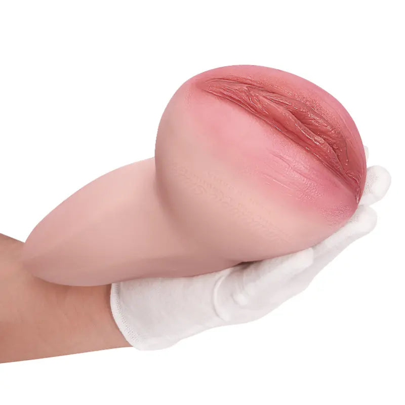 Handheld Realistic Silicone Pocket Pussy Masturbator