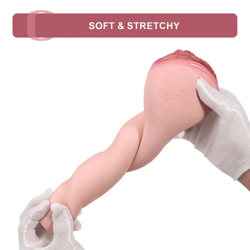 Handheld Realistic Silicone Pocket Pussy with Lifelike Labia