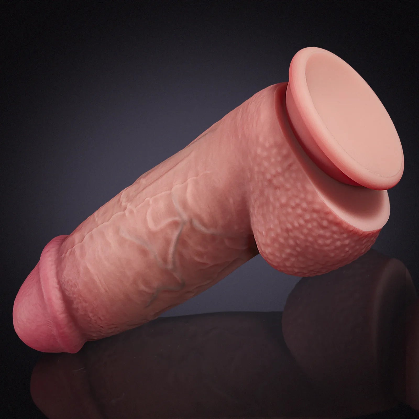 Lifelike Liquid Silicone Thick Dildo 8.26Inch