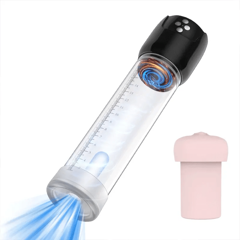 6 Suction Moaning Vacuum Penis Pump with Realistic 3D Sleeve