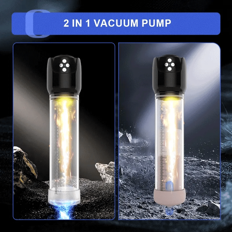 6 Suction Moaning Vacuum Penis Pump with Realistic 3D Sleeve