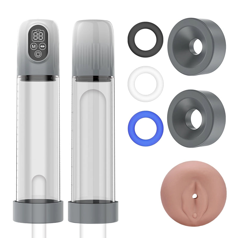 5 Suction Water Penis Pump with Masturbator Sleeve Kits