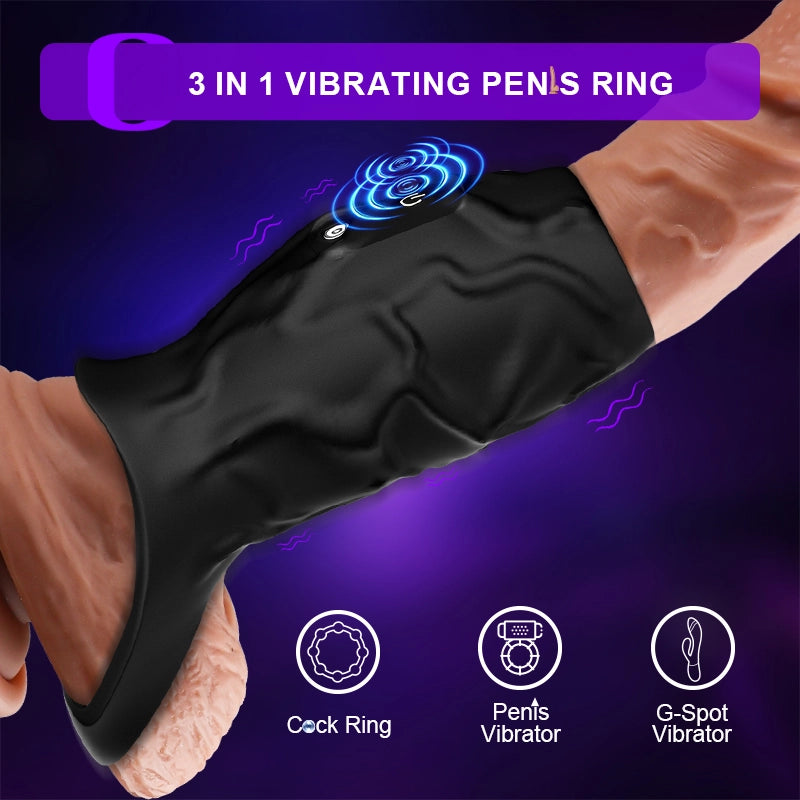 10 Vibration Remote Control Cock Ring Sleeve