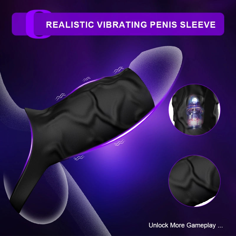 10 Vibration Remote Control Cock Ring Sleeve