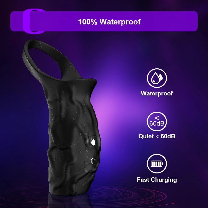 10 Vibration Remote Control Cock Ring Sleeve