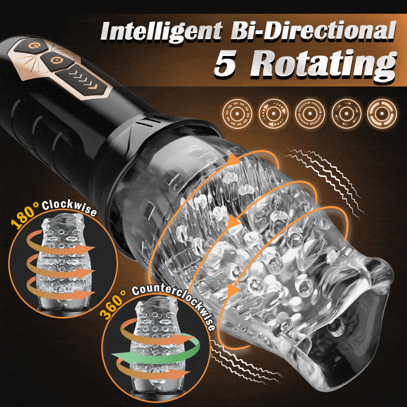 10 Vibration 5 Rotation Oral Sex Simulator