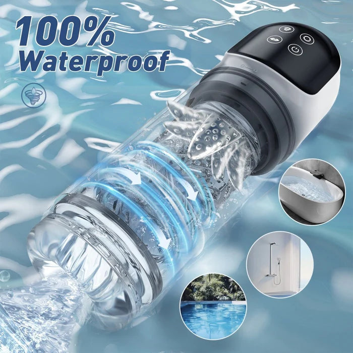 2 In 1 Dual Stimualtion Water Vacuum Pump Male Masturbator