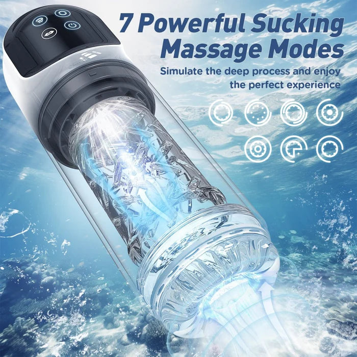 2 In 1 Dual Stimualtion Water Vacuum Pump Male Masturbator