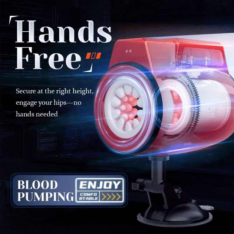 Dual-end Rotating Vibrating Blowjob Male Stroker Machine Waterproof