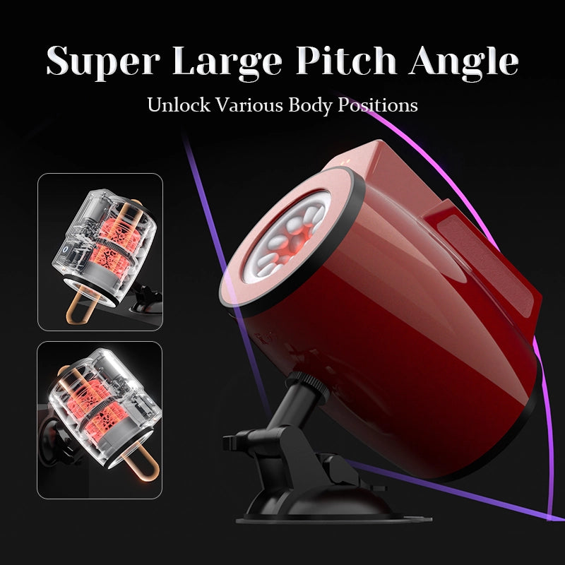 Dual-end Rotating Vibrating Blowjob Male Stroker Machine Waterproof