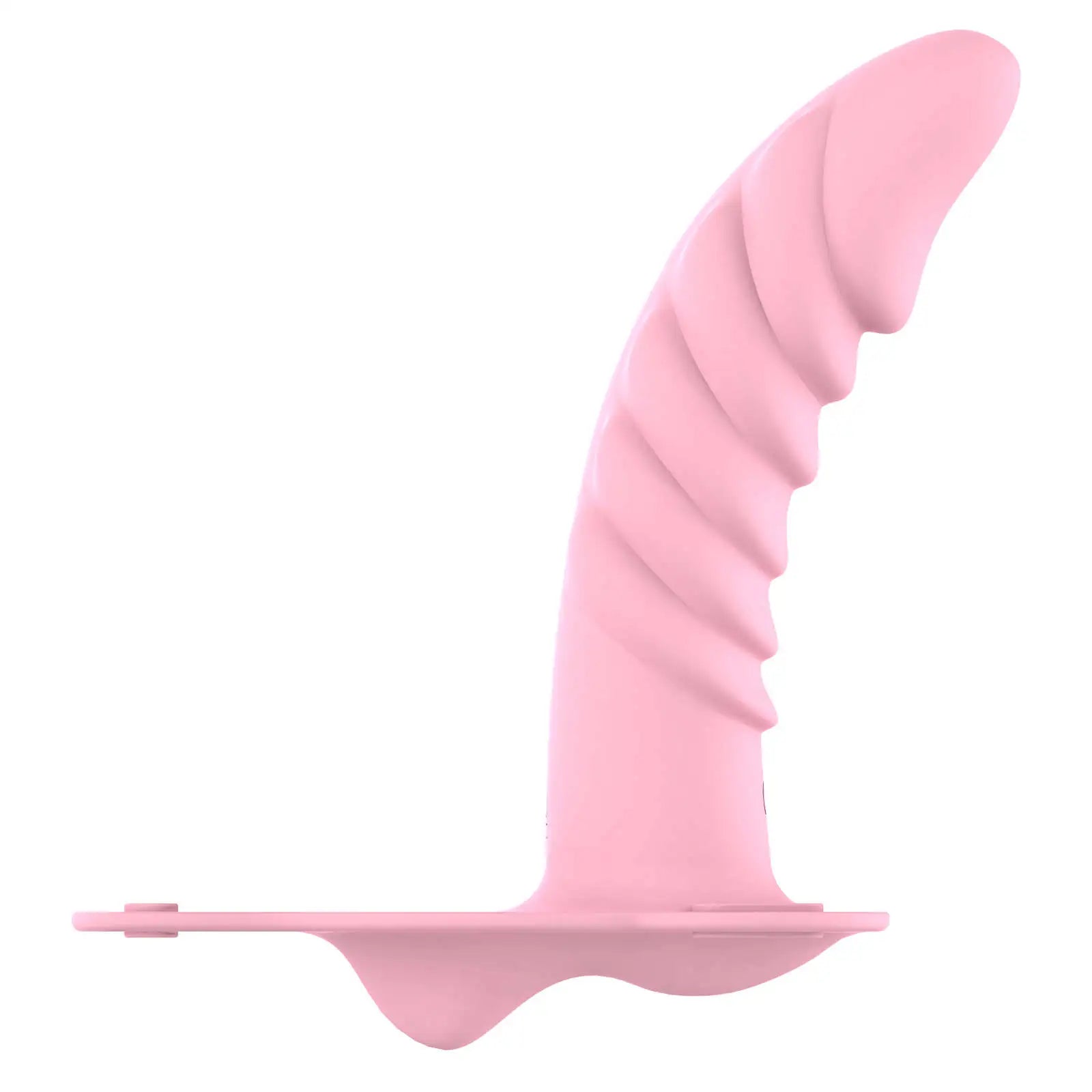 Multi Textured Lesbian Strap On Dildo with 10 Vibrations 7.59 Inch
