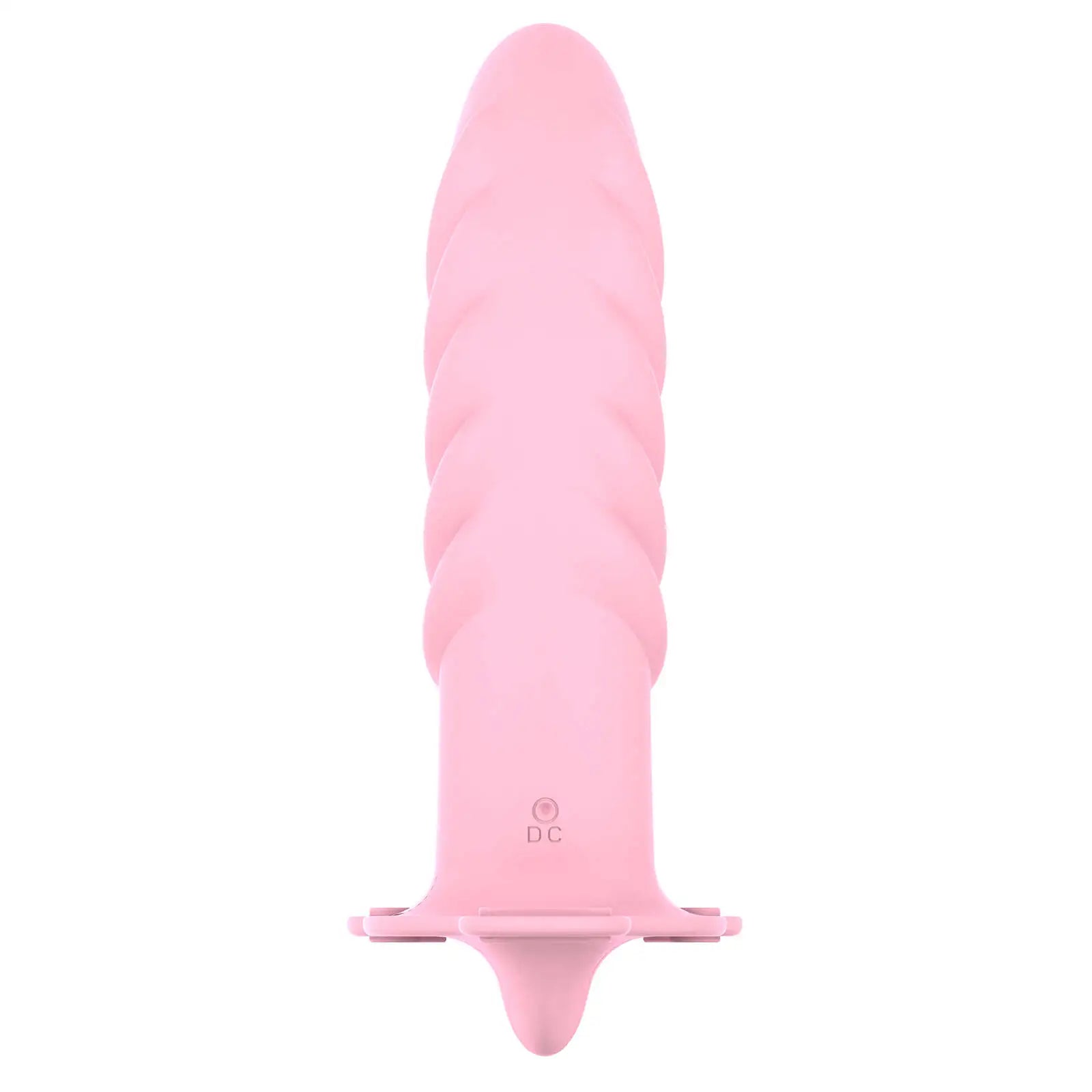 Multi Textured Lesbian Strap On Dildo with 10 Vibrations 7.59 Inch