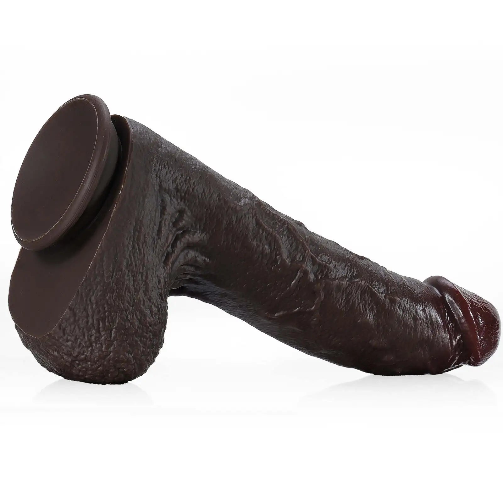 Real Feel Black Dildo with Suction Cup 11 Inch