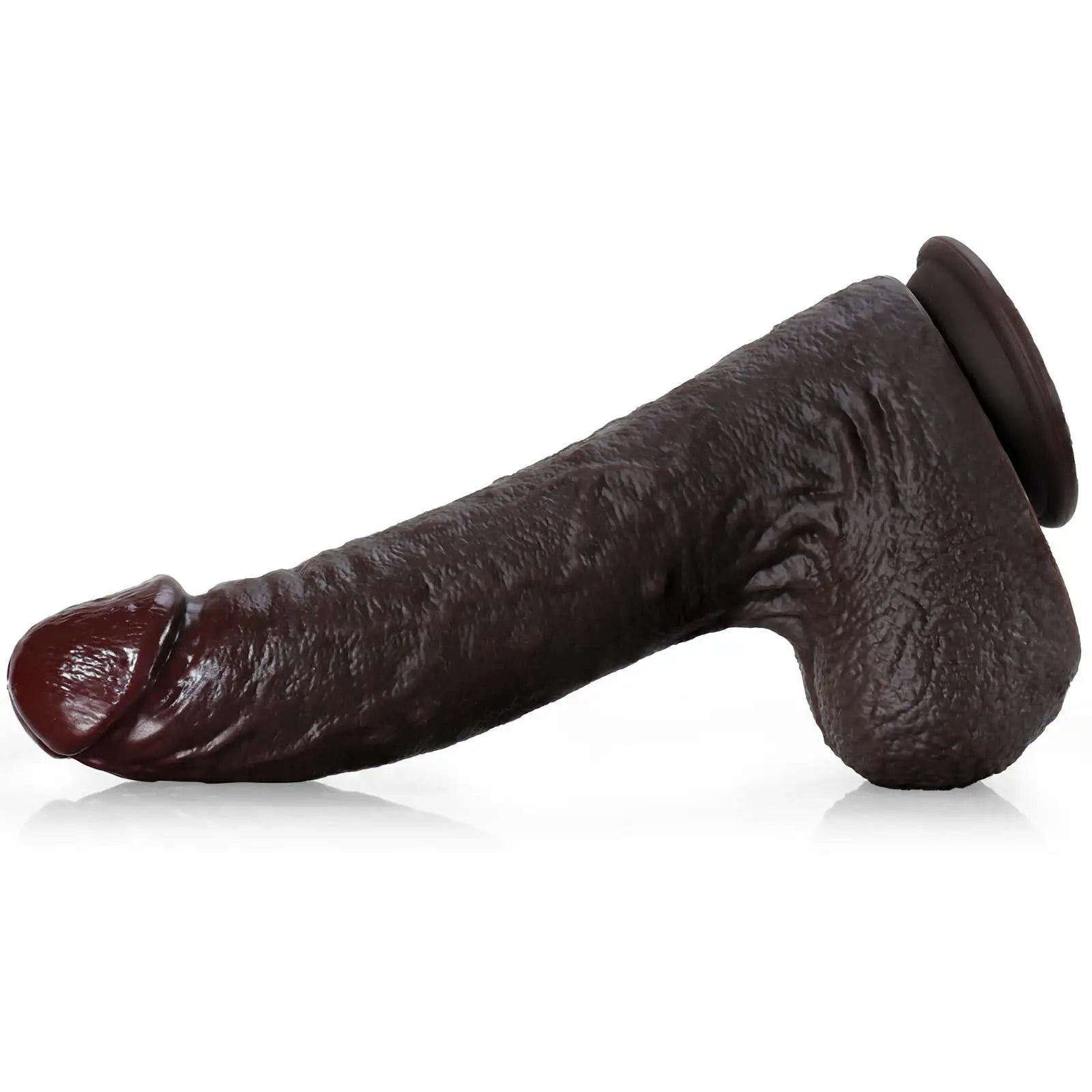 Real Feel Black Dildo with Suction Cup 11 Inch