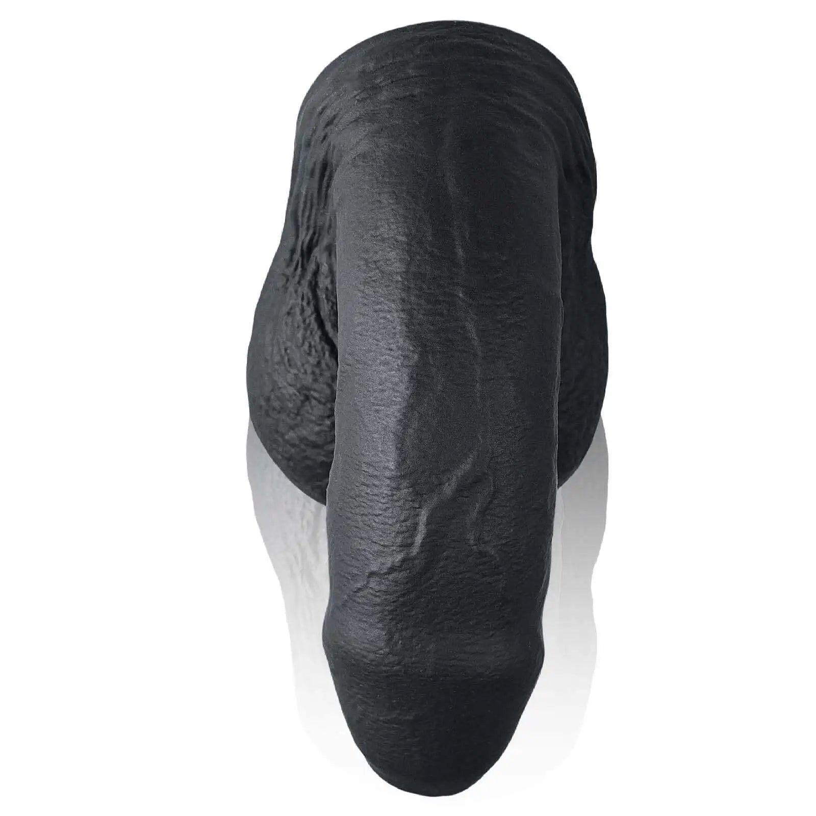 Silicone Black Soft Realistic Foreskin Dildo 5 Inch