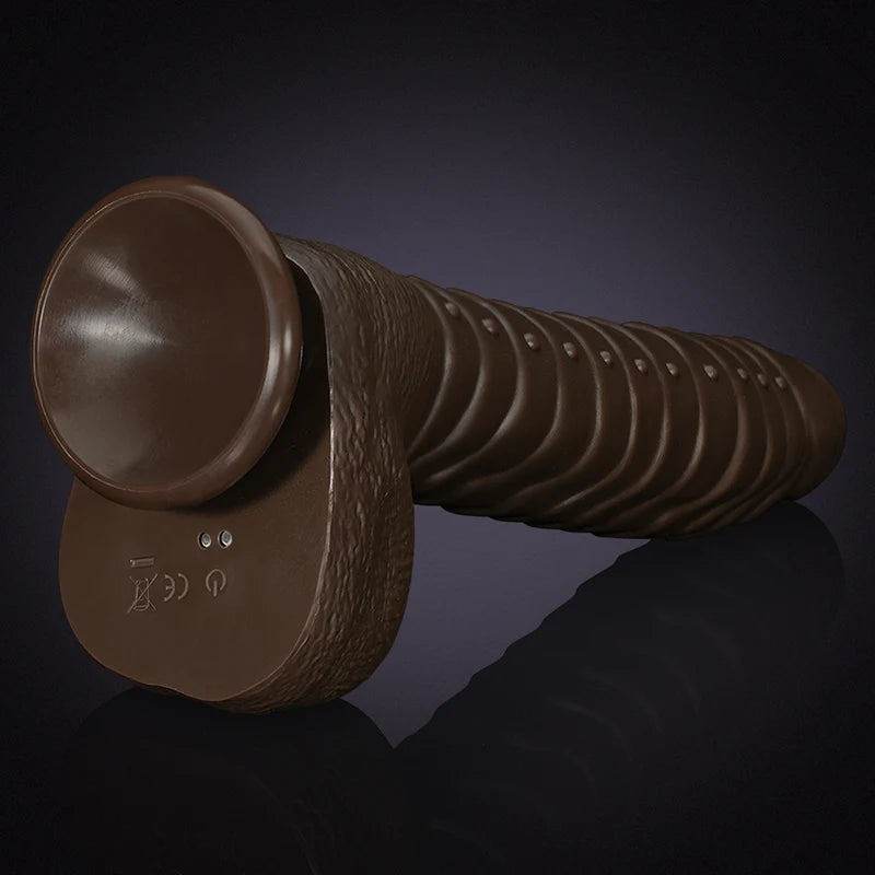 Silicone Vibration Heating Thrusting Dildo 8.7 Inch