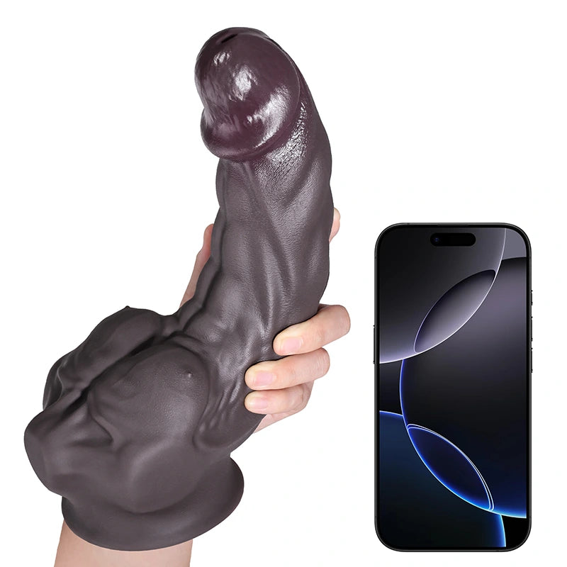 Tan Silicone Dildo with Big Pectorals, G-spot Stimulation 6.9-10.2Inch