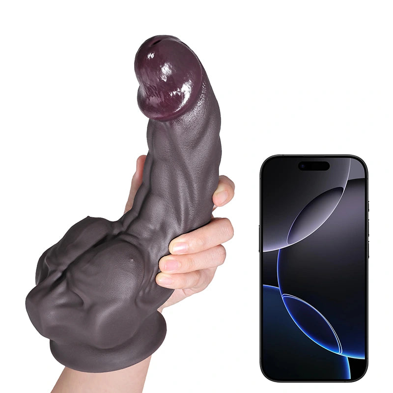 Tan Silicone Dildo with Big Pectorals, G-spot Stimulation 6.9-10.2Inch