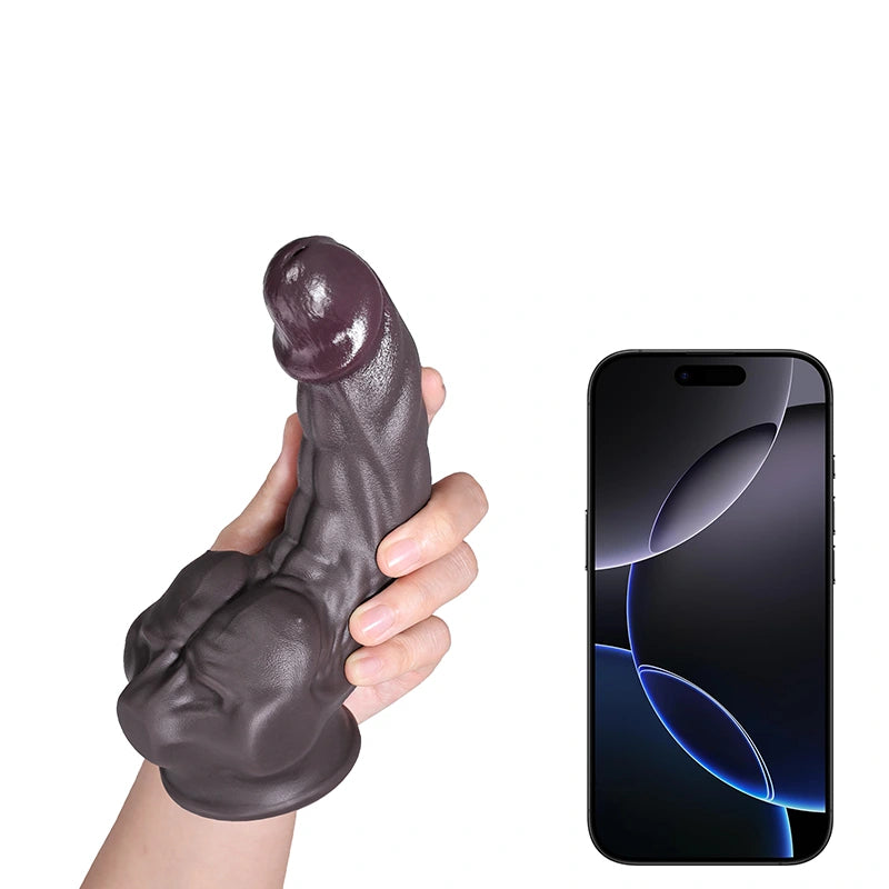 Tan Silicone Dildo with Big Pectorals, G-spot Stimulation 6.9-10.2Inch