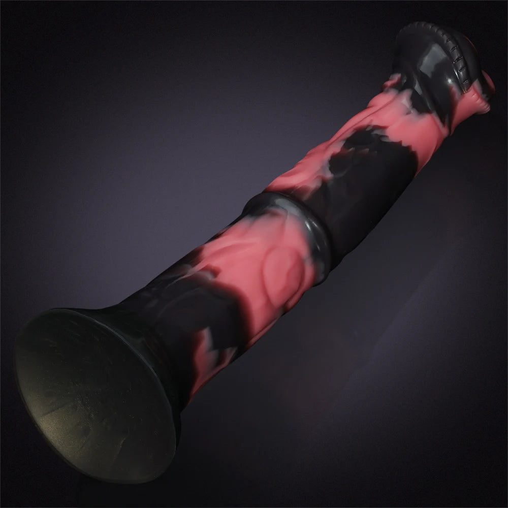 Trumpet Head Silicone Horse Dildo 12 Inch