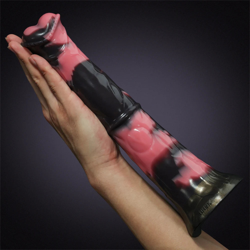 Trumpet Head Silicone Horse Dildo 12 Inch
